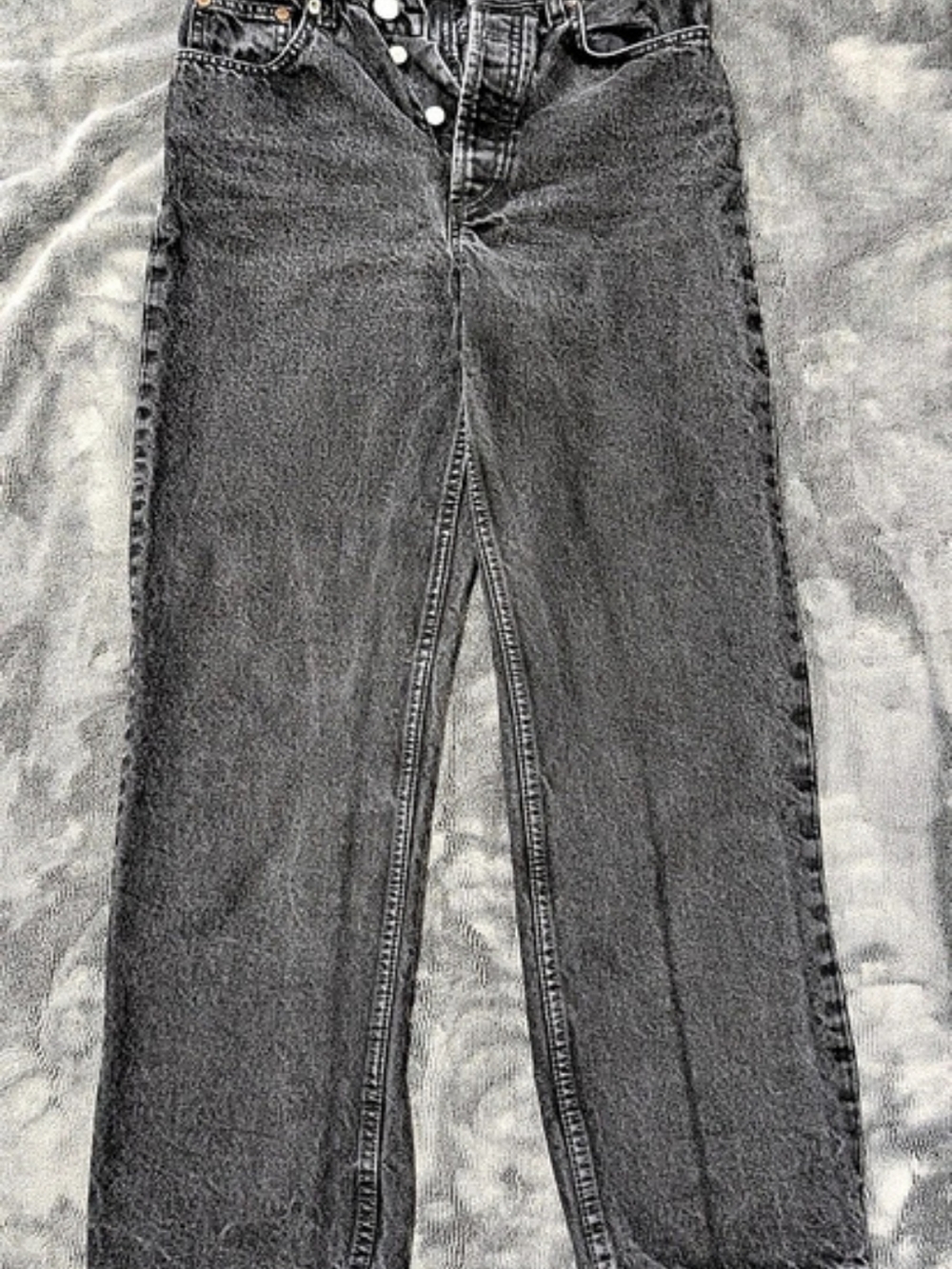 Zara Straight Leg Jeans in Black